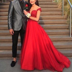 Red ball gown/prom dress
